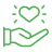 A green hand and a heart for Phu Quoc Times core value icon
