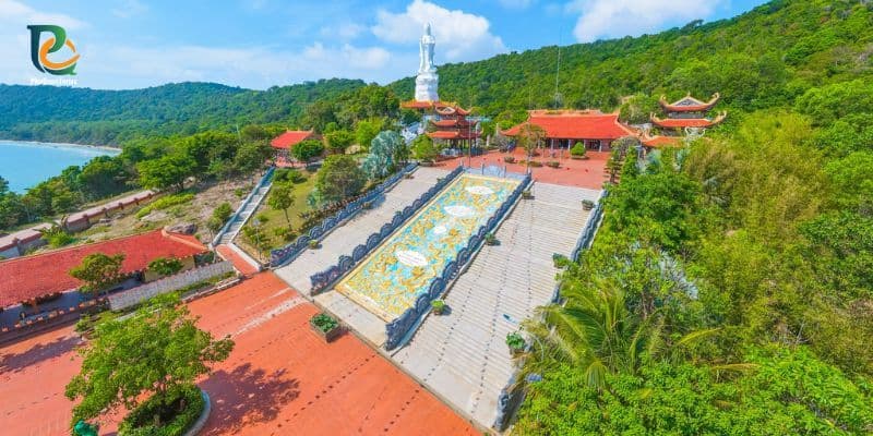 Ho Quoc temple aerial view